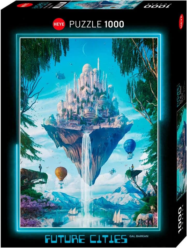 HEYE Puzzle Sky Isle / Future Cities 1000 Teile Pappe - Bild 2