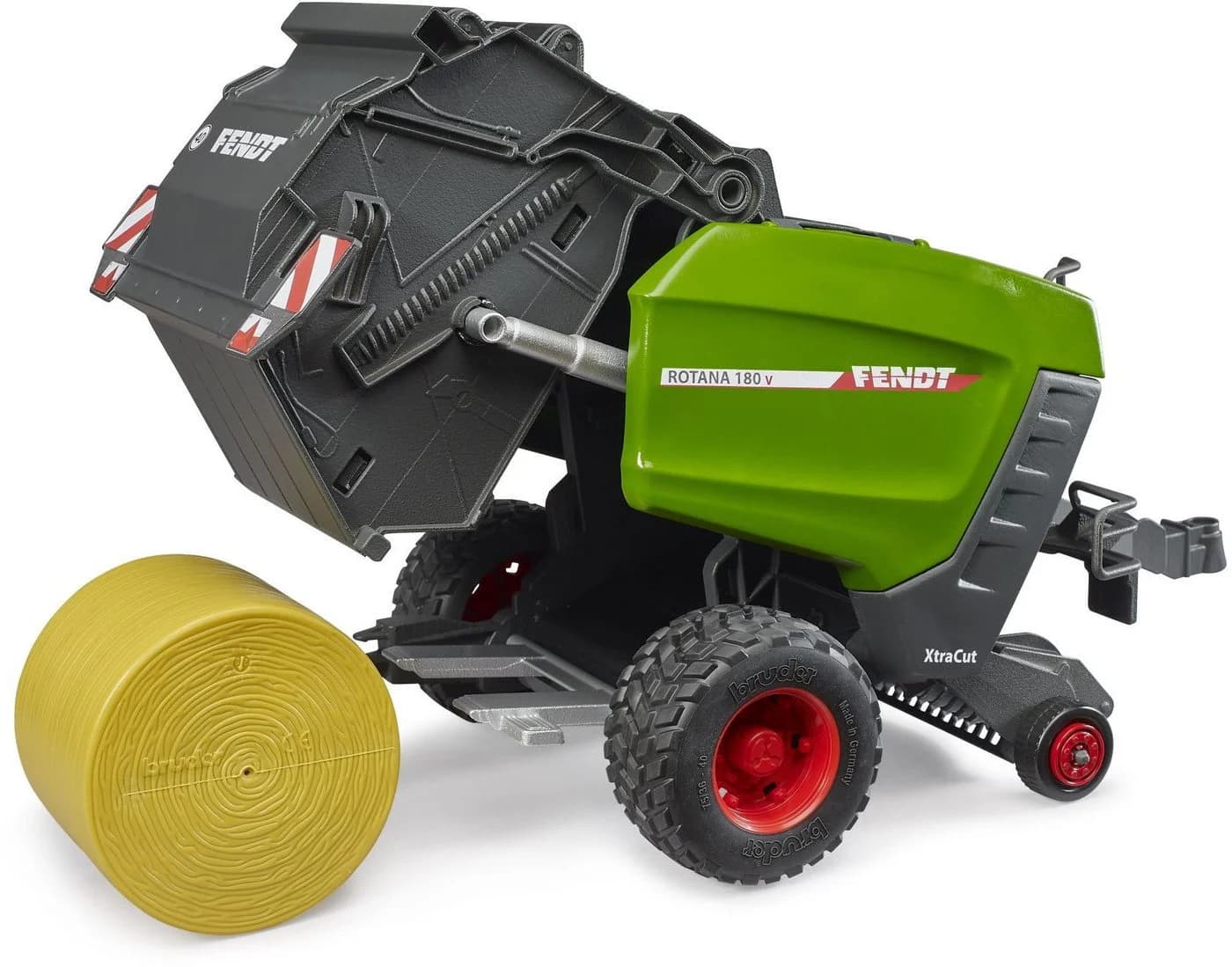 Bruder® Anhänger Fendt Rundballenpresse Rotana 180V Rot - Bild 2