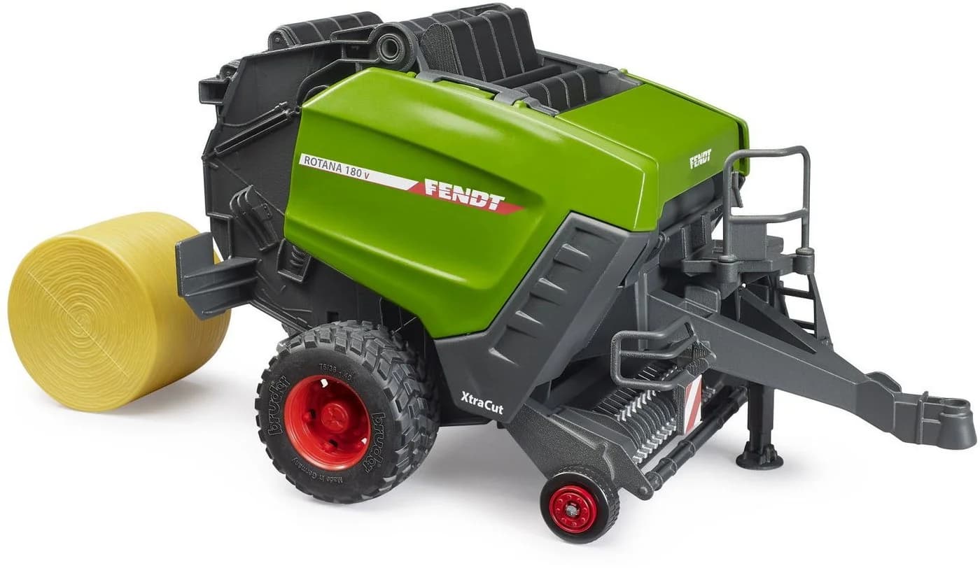 Bruder® Anhänger Fendt Rundballenpresse Rotana 180V Rot - Bild 3
