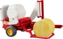 Bruder Spielzeug-Landmaschine Ballenwickler Ocker/Weiss mit 2 Rundballen Bild 3