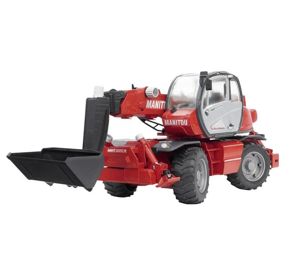 Bruder 02129 Manitou Teleskoplader MRT 2150 mit Zubehör - Bild 3
