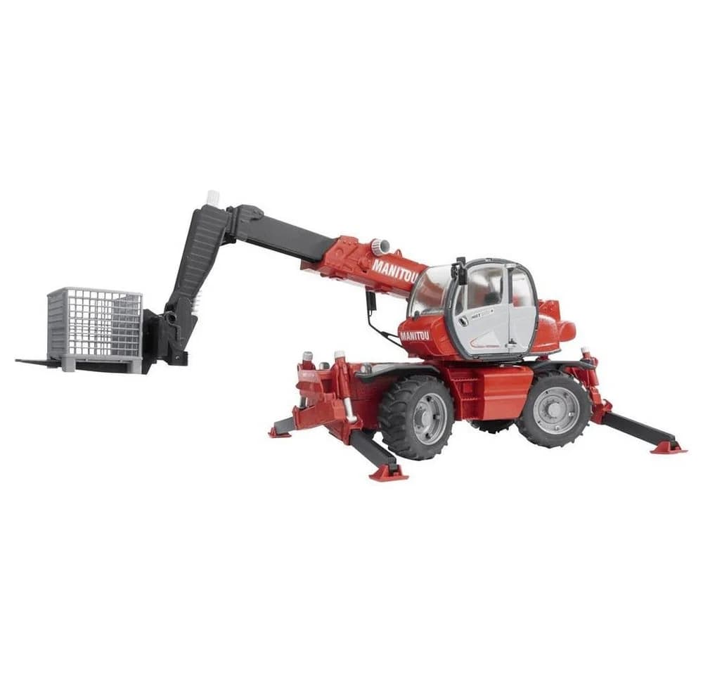 Bruder 02129 Manitou Teleskoplader MRT 2150 mit Zubehör - Bild 4
