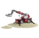 Bruder 02129 Manitou Teleskoplader MRT 2150 mit Zubehör Bild 5