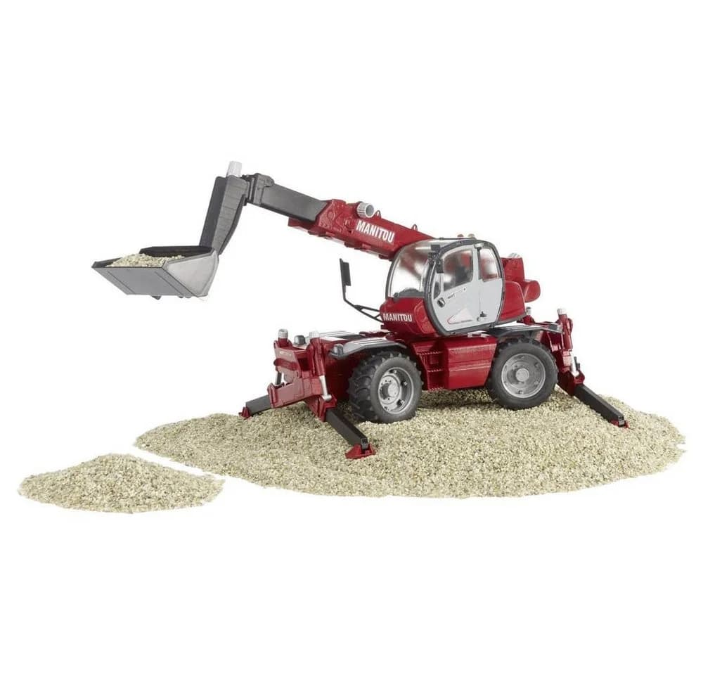 Bruder 02129 Manitou Teleskoplader MRT 2150 mit Zubehör - Bild 5