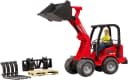 Bruder Spielzeug-Bagger Schäffer Hoflader 2630 mit Figur und Zubehör Bild 4
