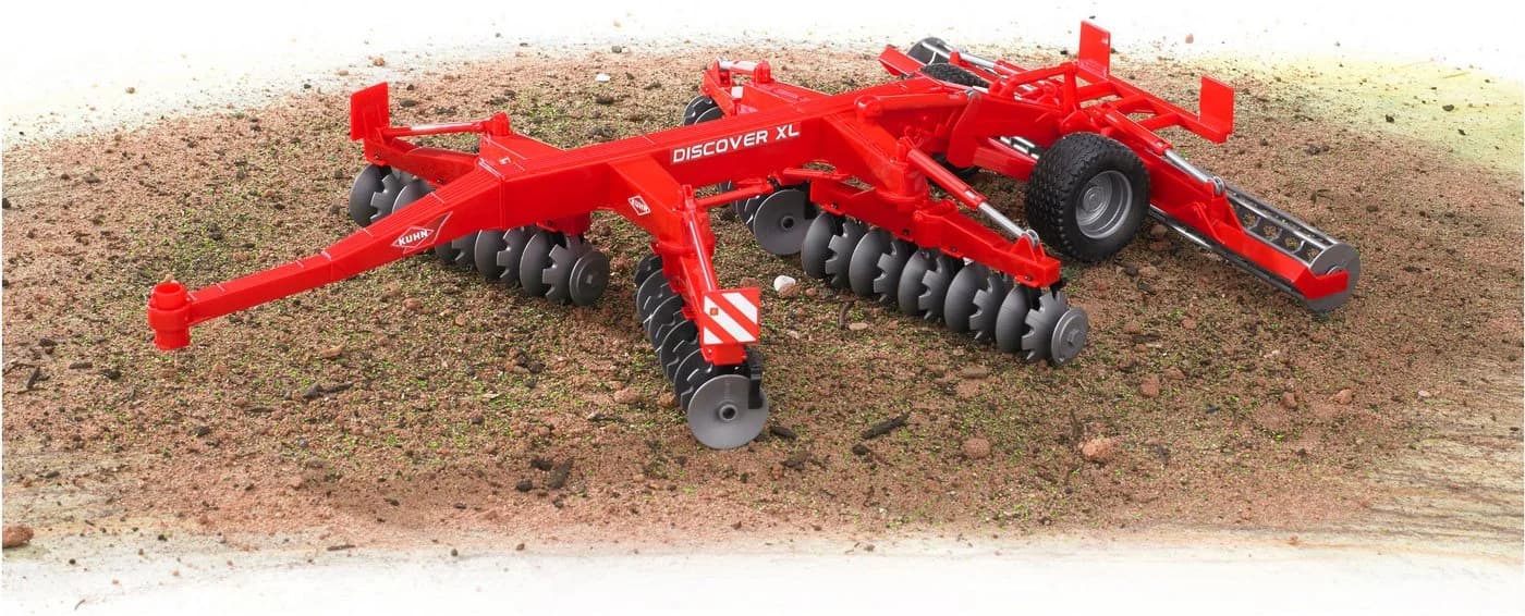 Bruder® Spielfahrzeug-Anhänger Kuhn discover XL Scheibenegge (02217) Rot - Bild 4
