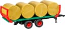Bruder® Spielzeug-Traktor Ballentransportanhänger mit 8 Rundballen Bild 2