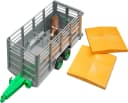 Bruder® Viehtransportanhänger Grau 1:16 mit Kuh Bild 2