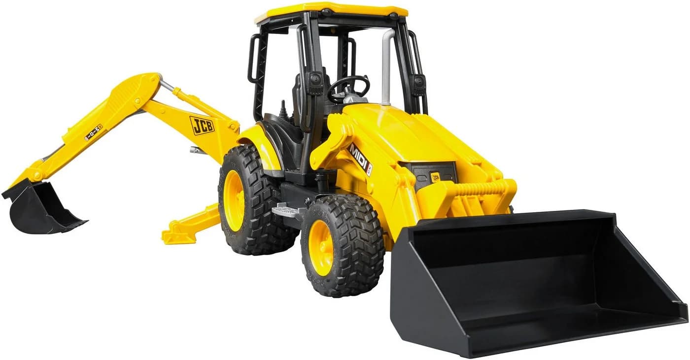 Bruder® Spielzeug-Bagger JCB Midi CX Baggerlader (02427) Gelb