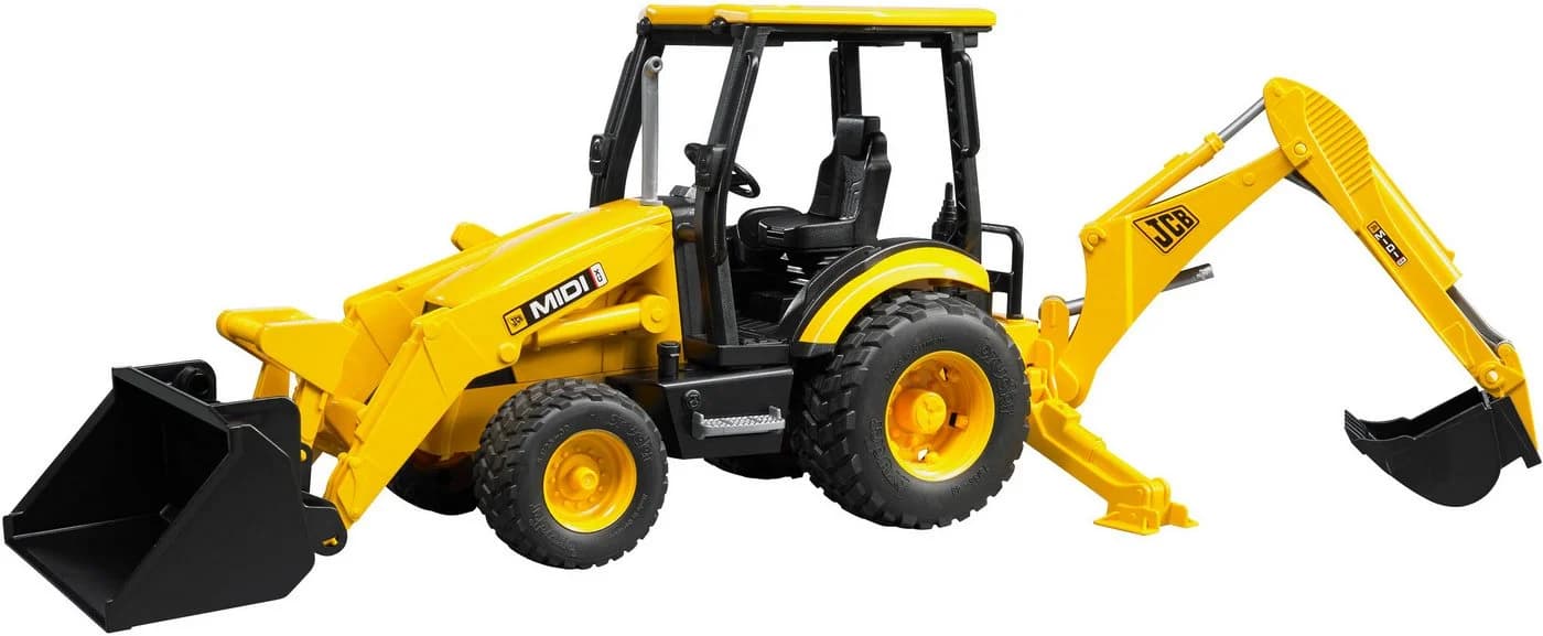 Bruder® Spielzeug-Bagger JCB Midi CX Baggerlader (02427) Gelb - Bild 2