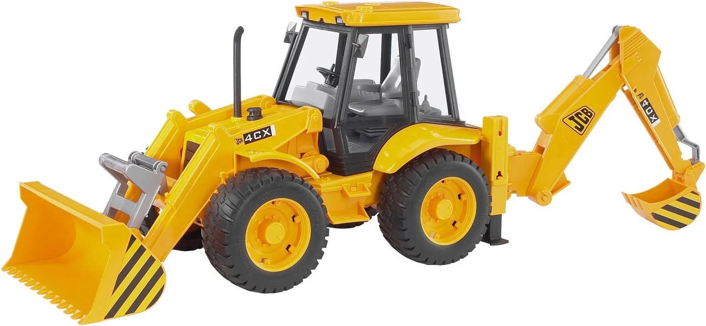 Bruder® Spielzeug-Bagger JCB 4CX Baggerlader Gelb/Schwarz - Bild 2