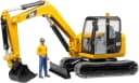 Bruder® Cat Minibagger 35 cm mit Bauarbeiter - Gelb Bild 2