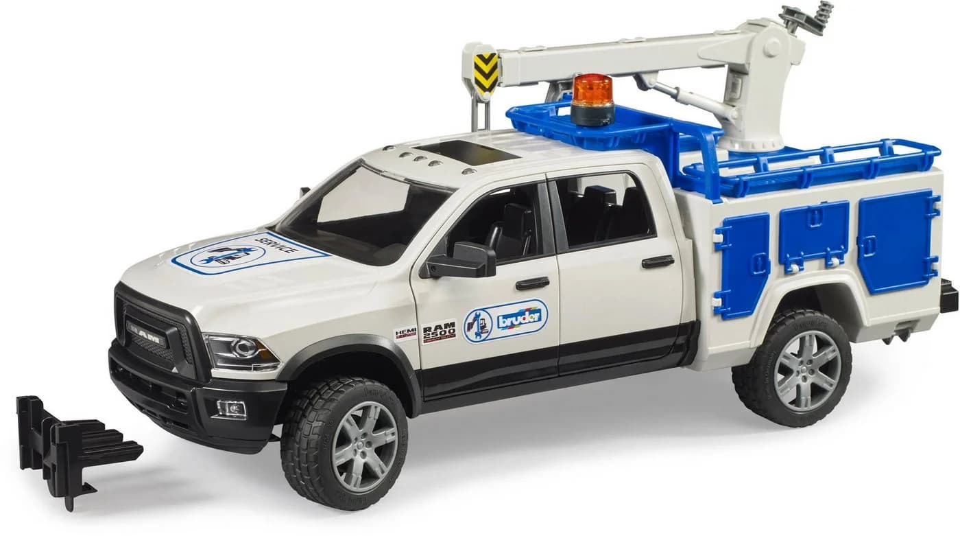 Bruder® RAM 2500 Service Truck mit Kran und Rundumleuchte 02509