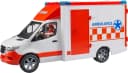 Bruder MB Sprinter Ambulanz mit Licht & Sound und Sanitäter Bild 2