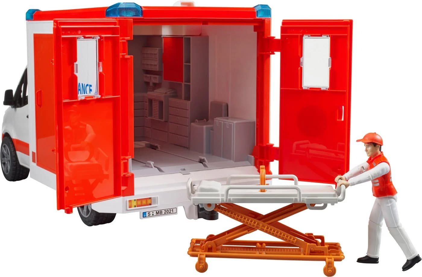 Bruder MB Sprinter Ambulanz mit Licht & Sound und Sanitäter - Bild 5