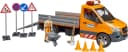 Bruder Spielzeug-Transporter MB Sprinter Kommunal Grau/Orange mit Licht & Sound Bild 1