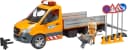 Bruder Spielzeug-Transporter MB Sprinter Kommunal Grau/Orange mit Licht & Sound Bild 2