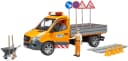 Bruder Spielzeug-Transporter MB Sprinter Kommunal Grau/Orange mit Licht & Sound Bild 4