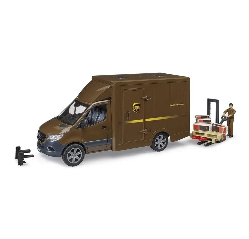 Spielzeug-Transporter im UPS-Design mit Fahrerhaus - Bild 2