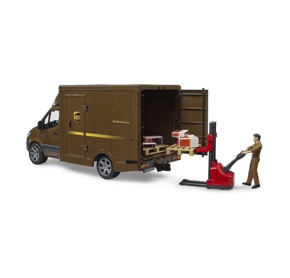 Spielzeug-Transporter im UPS-Design mit Fahrerhaus - Bild 5