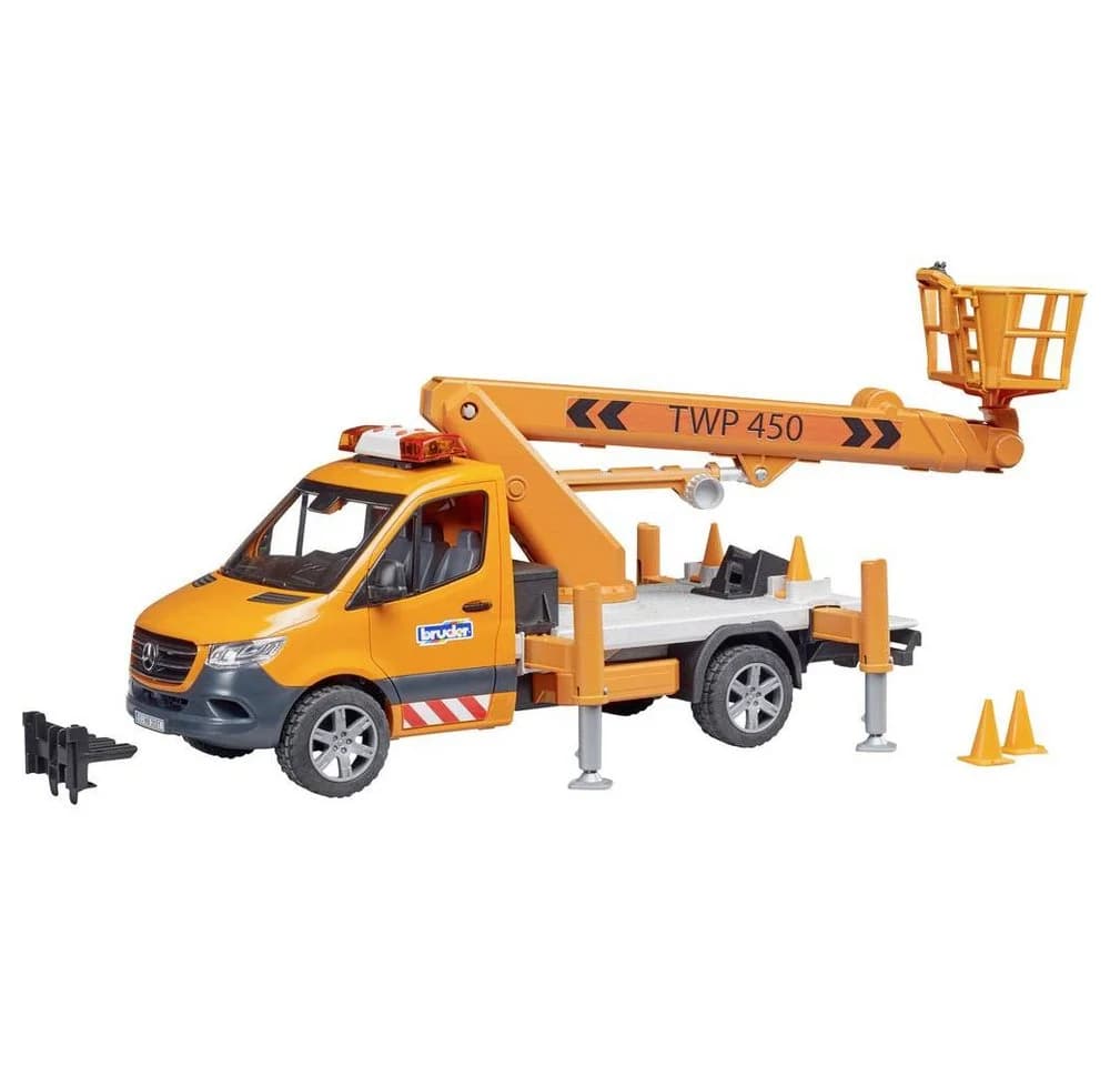 Bruder® Spielzeug-Landmaschine MB Sprinter Arbeitsbühne mit Light & Sound Modul - Bild 2