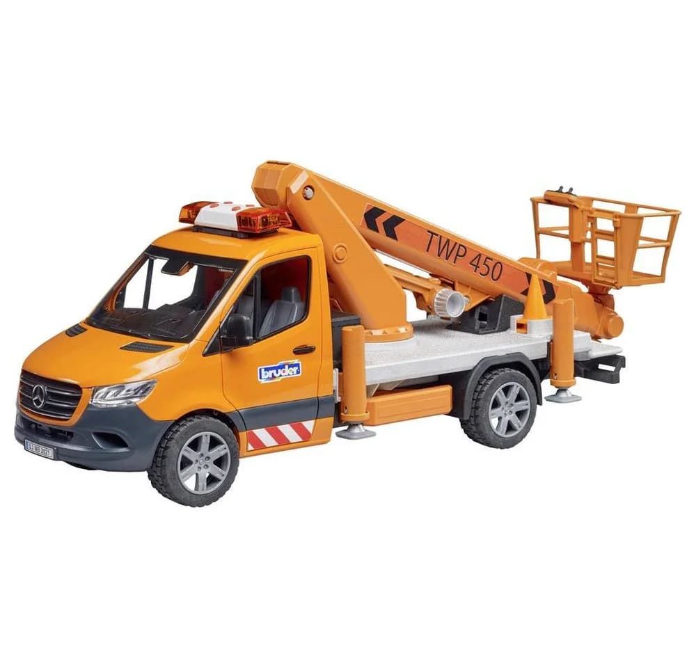 Bruder® Spielzeug-Landmaschine MB Sprinter Arbeitsbühne mit Light & Sound Modul - Bild 4