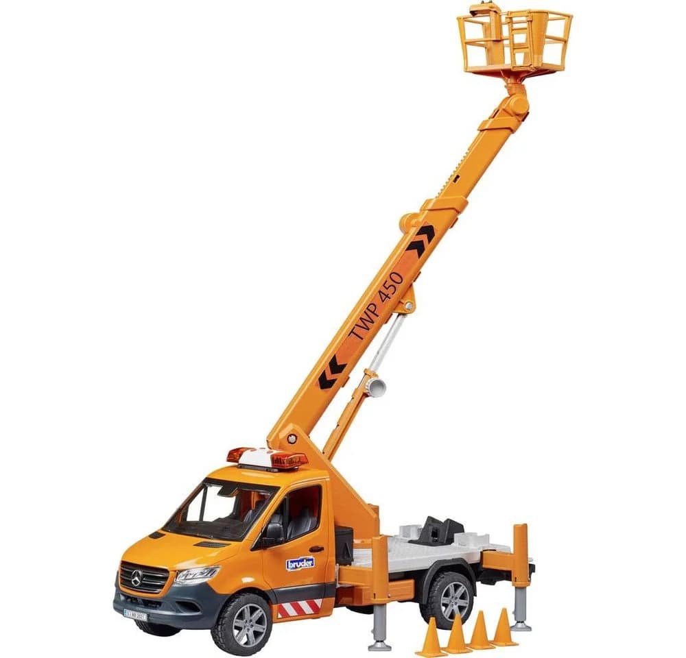 Bruder® Spielzeug-Landmaschine MB Sprinter Arbeitsbühne mit Light & Sound Modul - Bild 5