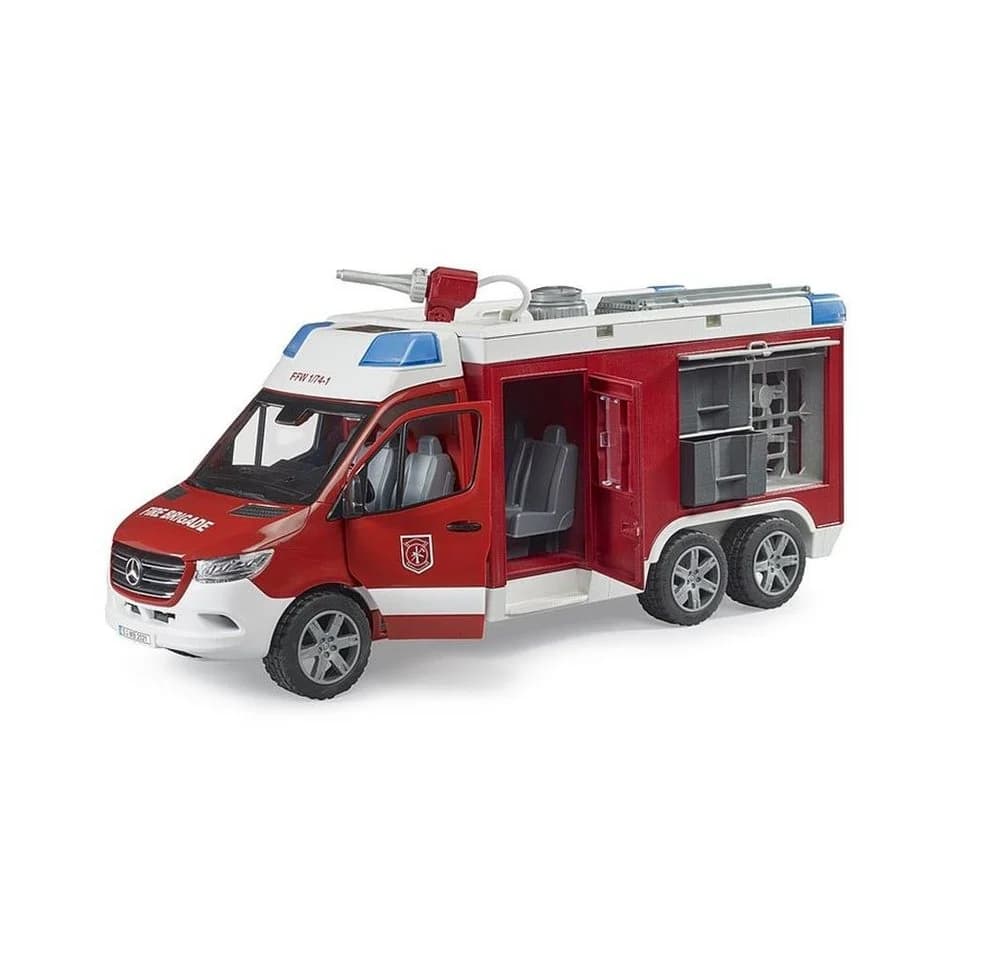 Bruder® MB Sprinter Feuerwehrrüstwagen mit Licht & Sound Wasserfunktion ab 4 Jahren