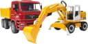 Bruder® Spielzeug-Kipper MAN TGA mit Liebherr Schaufelbagger Bild 4