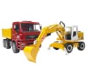 Bruder® Spielzeug-Kipper MAN TGA mit Liebherr Schaufelbagger Bild 5