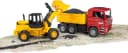 Bruder MAN TGA Kipp-LKW 40 cm mit Gelenkradlader FR130 Bild 3
