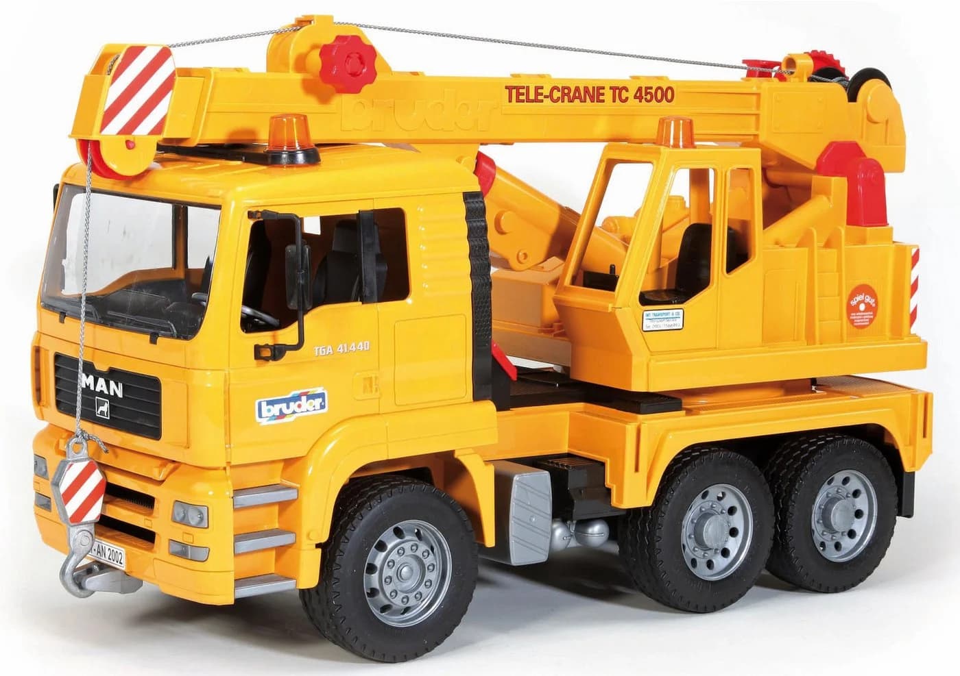 Bruder MAN TGA Kran-LKW 42 cm mit schwenkbarem Kran und Motorblock - Bild 2