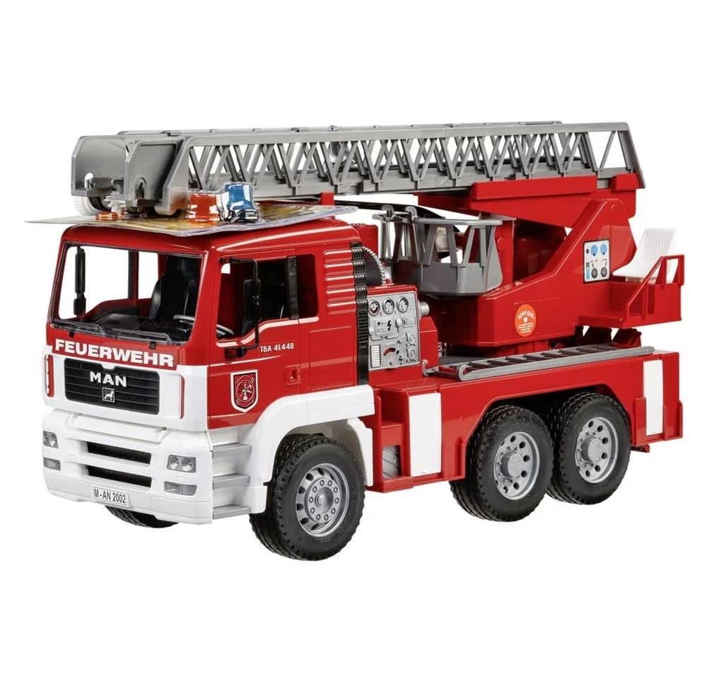 Bruder MAN-Feuerwehr mit Drehleiter, Licht und Sound 1:16 - Bild 4