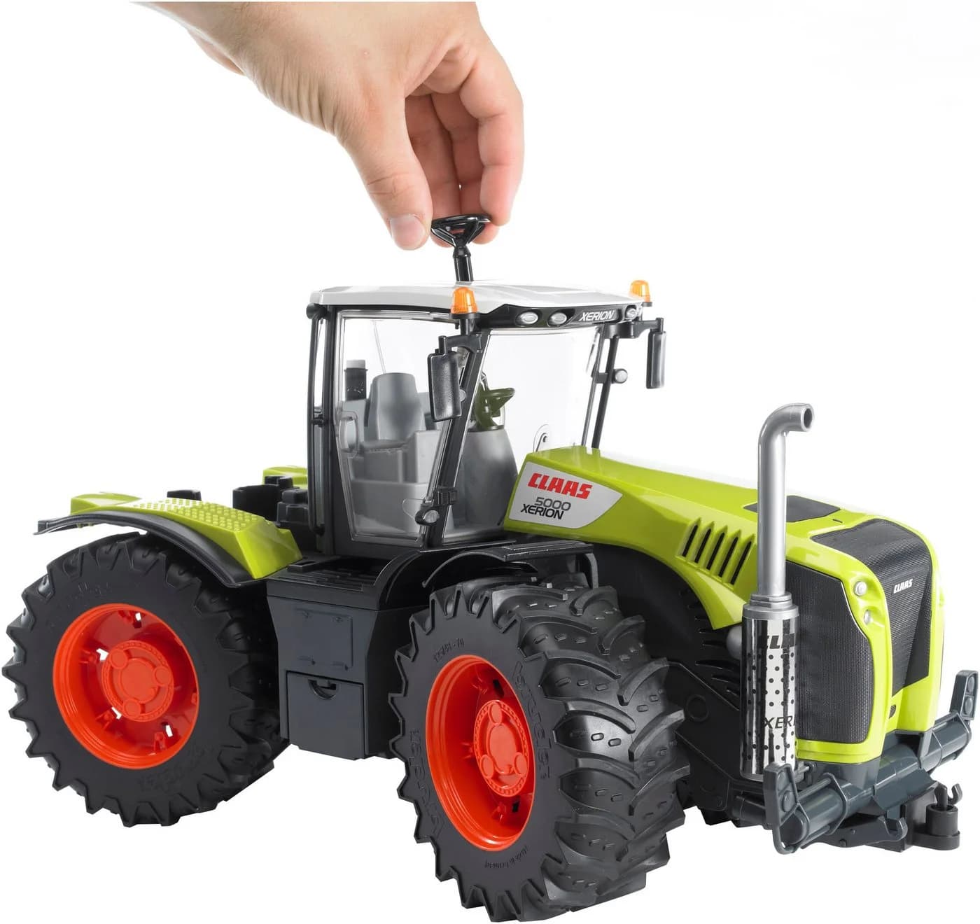 Bruder Spielzeug-Traktor Claas Xerion 5000 Grün Lenkbar - Bild 4