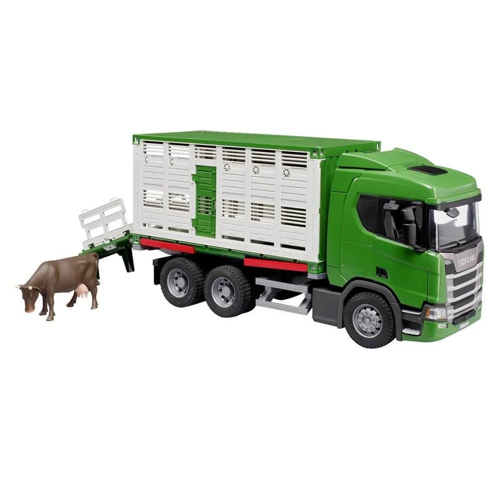 Bruder Scania Super 560R Tiertransport-LKW mit Rind 1:16 - Bild 2