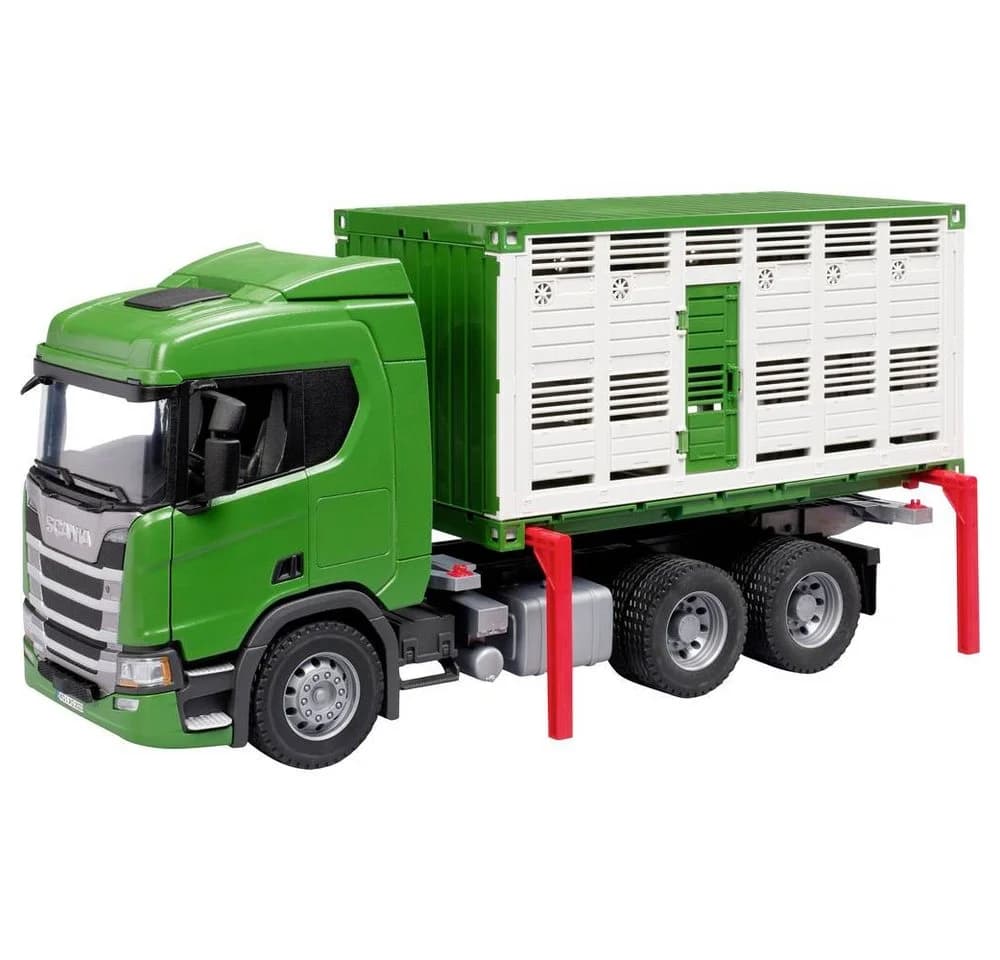 Bruder Scania Super 560R Tiertransport-LKW mit Rind 1:16 - Bild 4