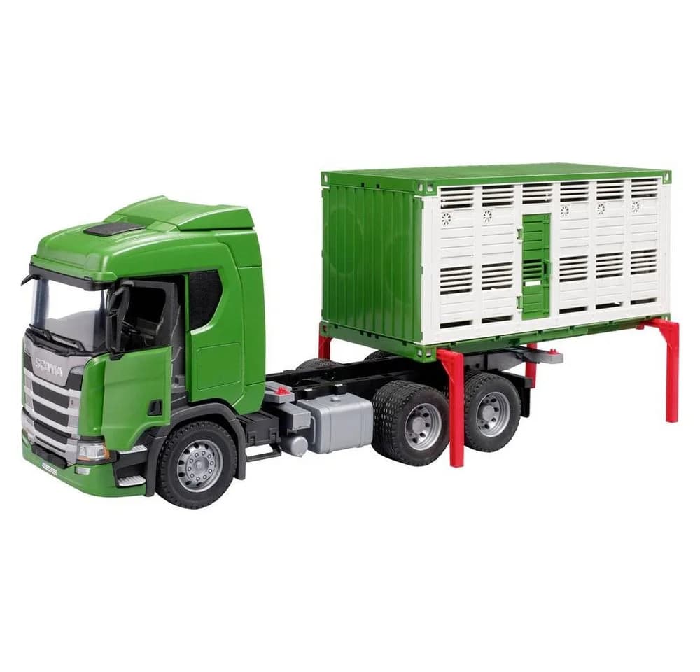 Bruder Scania Super 560R Tiertransport-LKW mit Rind 1:16 - Bild 5