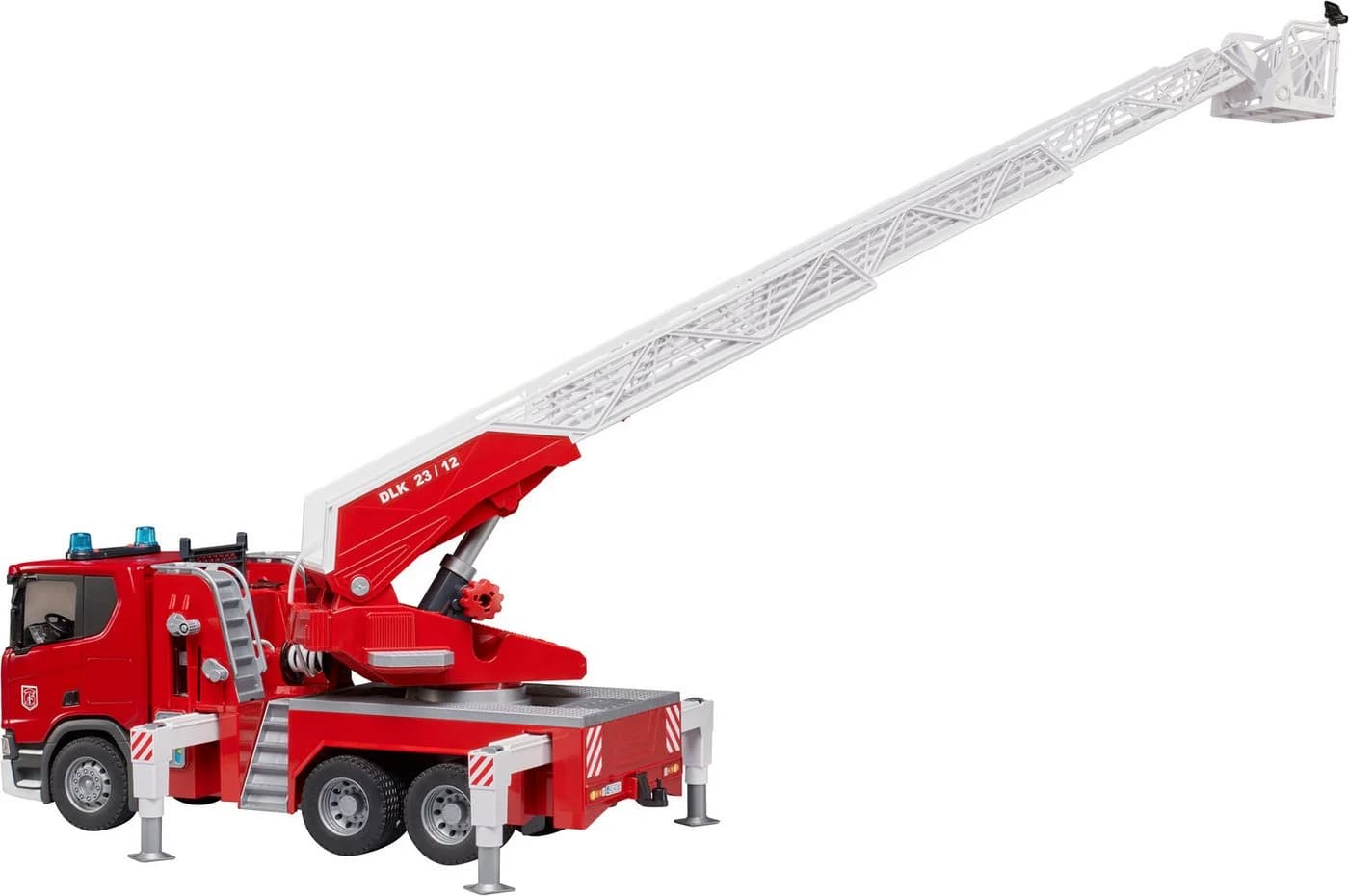 Bruder® Spielzeug-Feuerwehr Scania Super 560R Drehleiter mit Licht und Sound - Bild 5