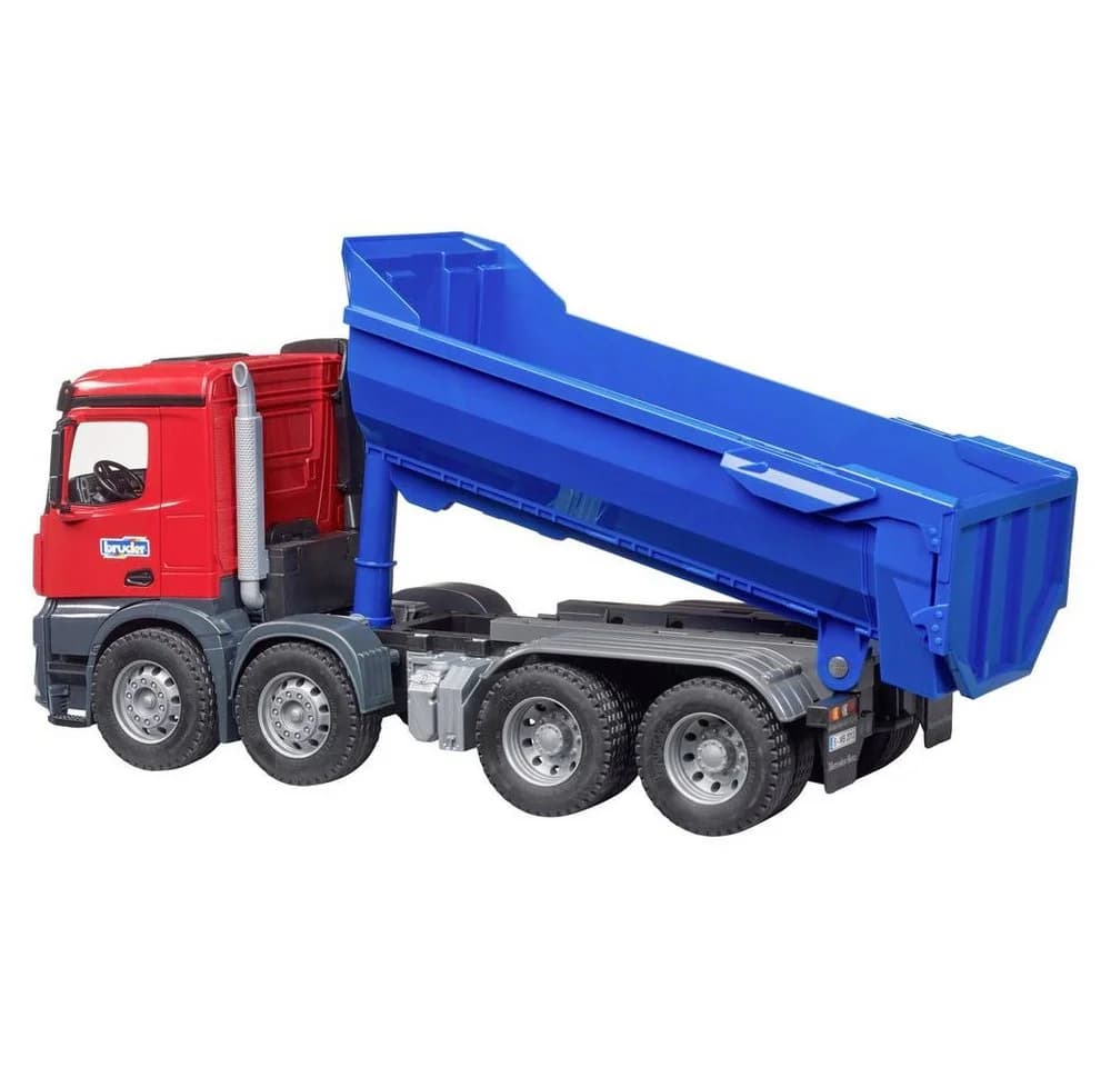 Bruder® Mercedes Benz Arocs Halfpipe Kipp-LKW 1:16 Rot/Blau mit Kippfunktion - Bild 5