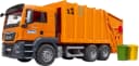 Bruder® MAN TGS Müll-LKW Spielzeug 1:16 Orange mit Drehrad-Mechanik Bild 3