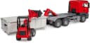 Bruder® MAN TGS LKW 03767 3-tlg. Set mit Abrollcontainer + Schäffer Hoflader Rot Bild 2