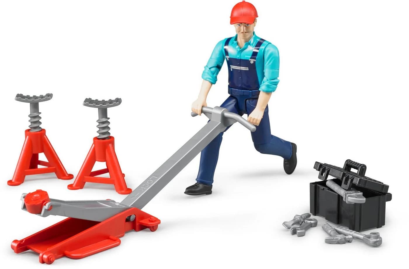 Bruder® Spielfigur Set bworld Nutzfahrzeuge Werkstatt 62100