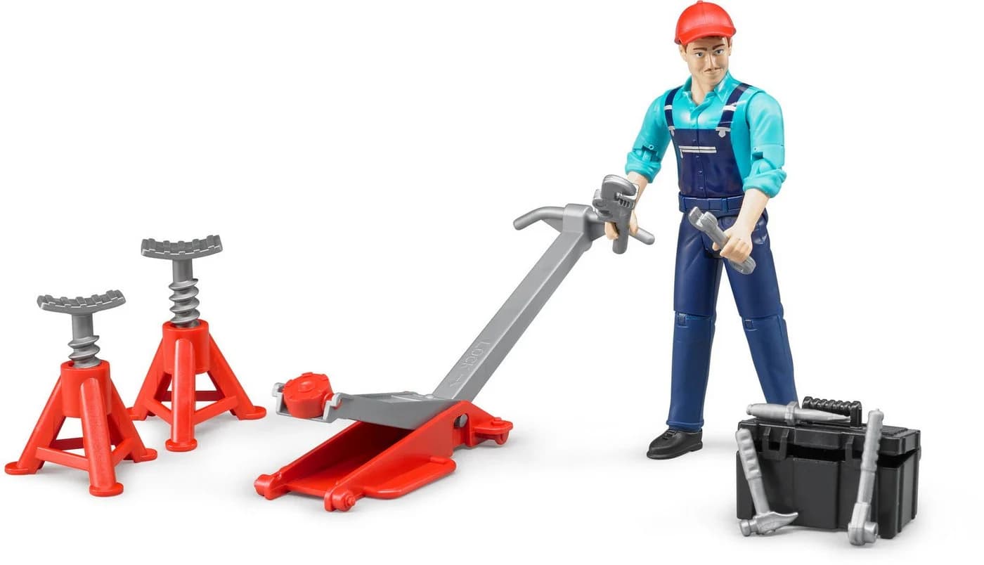 Bruder® Spielfigur Set bworld Nutzfahrzeuge Werkstatt 62100 - Bild 2