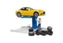 Bruder bworld PKW Service Center + Roadster Gelb Bild 2
