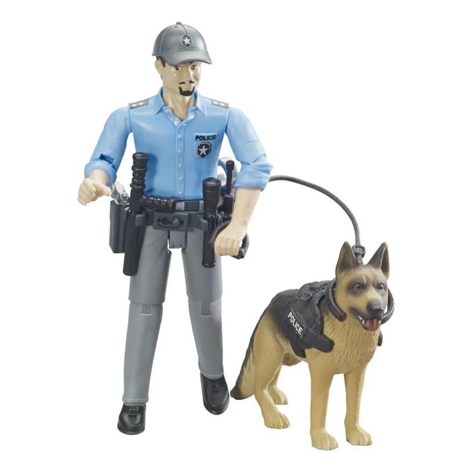 Bruder® bworld Polizist mit Hund 62150