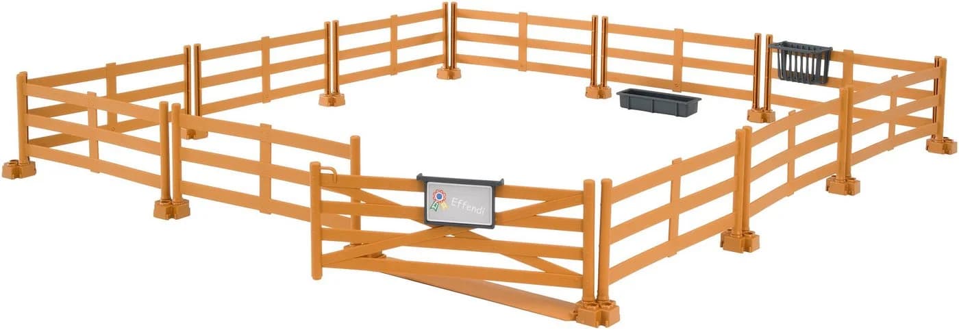 Bruder® Spielwelt bworld Weidezaun braun (62604) mit Tor und Zubehör - Bild 2