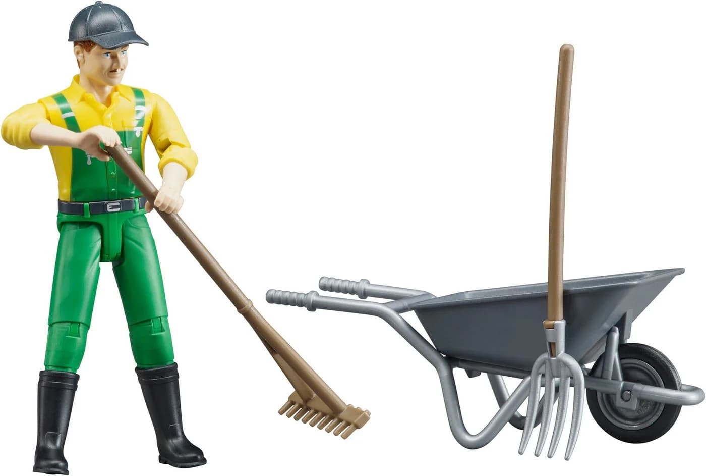 Bruder® Spielfigur bworld Landwirt (62610) mit Zubehör Made in Europe - Bild 3