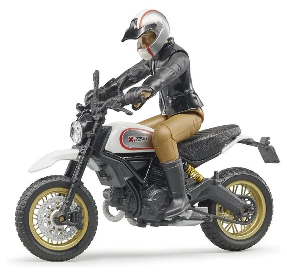 Bruder® Spielzeug-Motorrad Scrambler Ducati Desert Sled Schwarz mit Fahrer - Bild 2