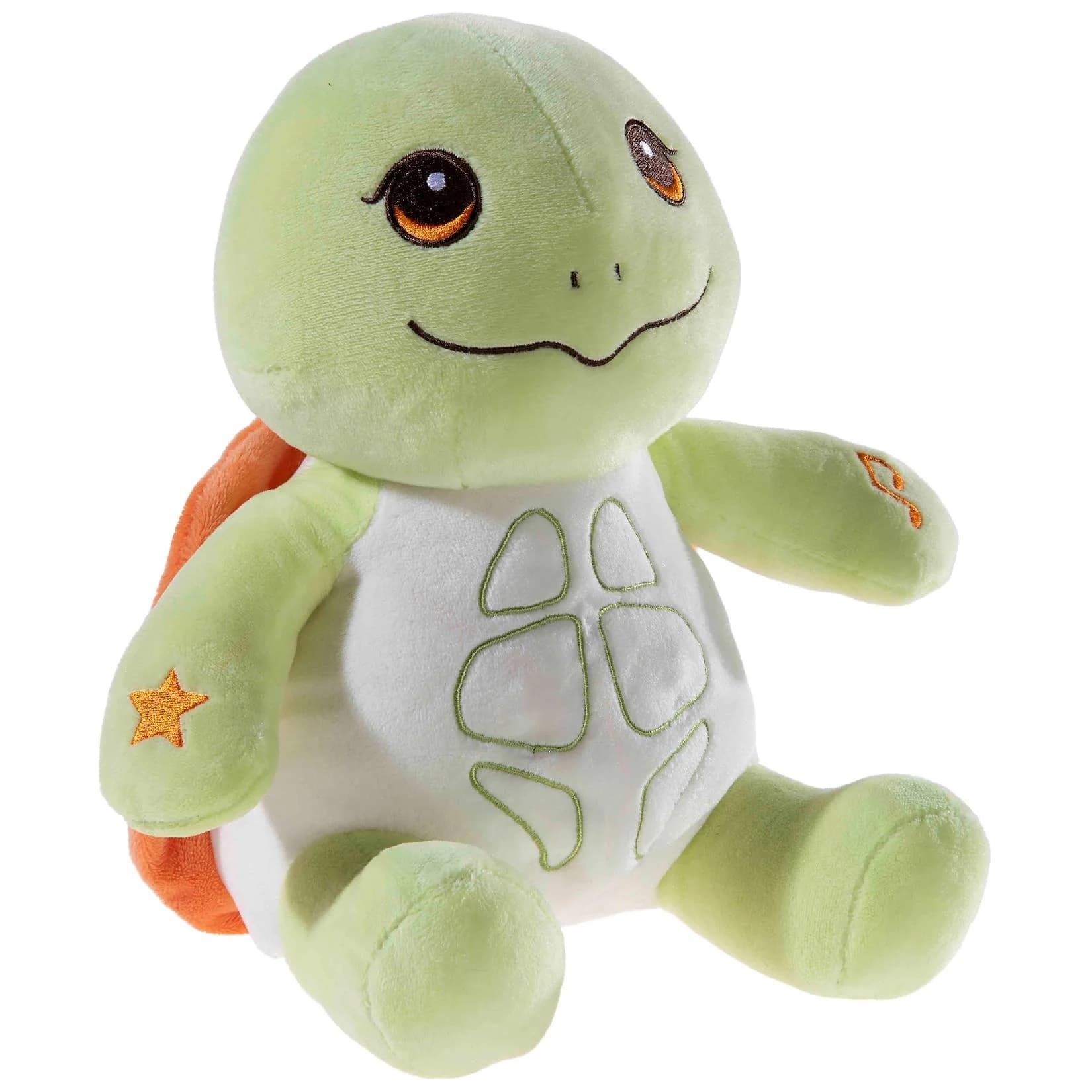 Heunec® Kuscheltier Musiledi Schildkröte Grün mit Nachtlichtfunktion und Schlaflied