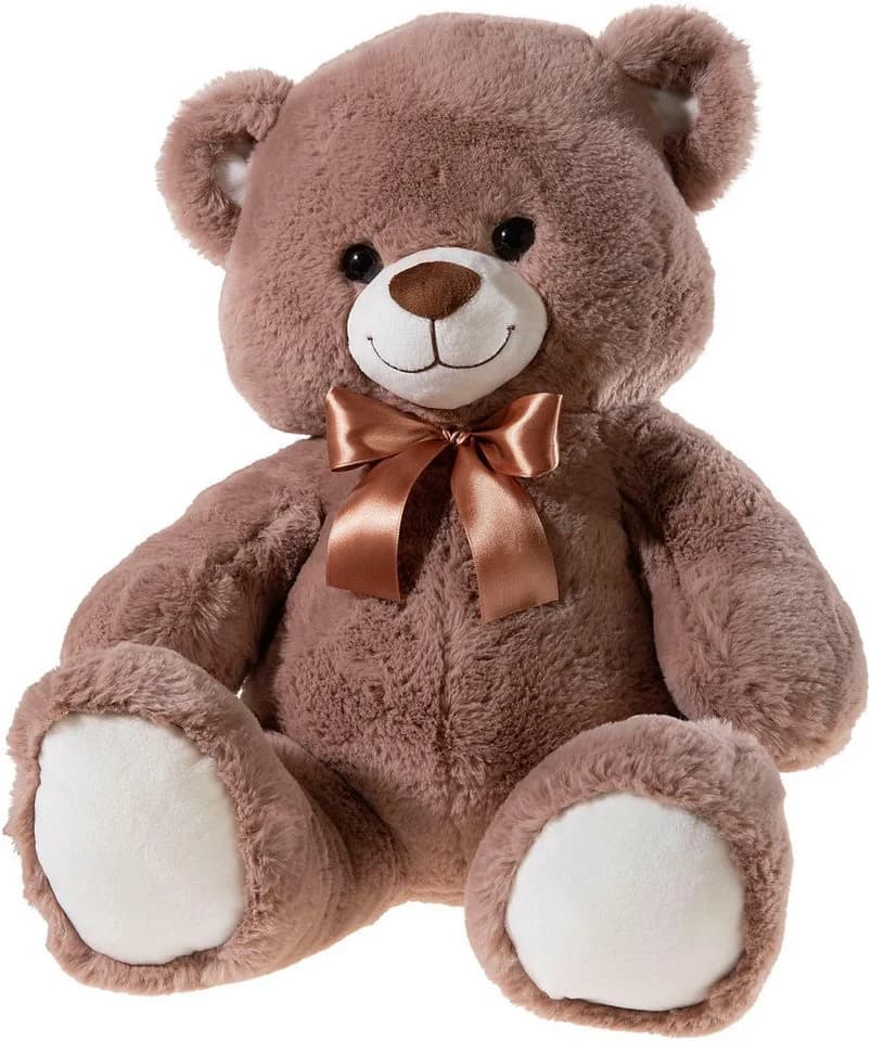 Heunec® Kuscheltier Bär mit Schleife Kitt 55 cm